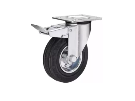 Колесо поворотное усиленное резина SRCB 97 80 мм с тормозом 1027194 купить в Урае