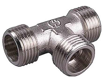 Тройник GENERAL FITTINGS никелированная латунь, ш/ш/ш, 3/4&quot; 51051-3/4 купить в Урае