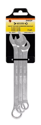Набор ключей комбинированных 3 шт. Энкор 26237 26237 купить в Урае