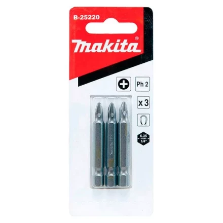 Биты Makita PH2 50мм 3шт (B-25220) купить в Урае