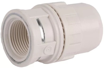 Муфта ЗУБР &quot;ШиреФит&quot; соединительная, &quot;штуцер с гайкой - внутренняя резьба&quot;, 20мм-1/2&quot; 51462-20-1/2 купить в Урае