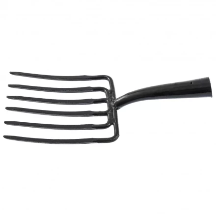 Вилы копальные шестирогие 195 х 220 мм удлиненная тулейка без черенка Россия 63839 купить в Урае