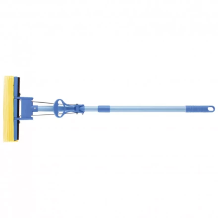 Швабра отжимная 115 см губка PVA 27 x 5,5 x 6 см телескопическая рукоятка голубая Elfe 93516 купить в Урае
