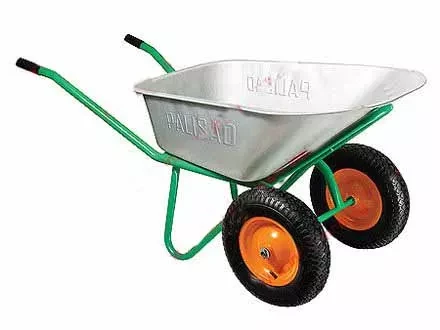 Тачка садово-строительная усиленная PALISAD 68923 двухколесная 320 кг купить в Урае