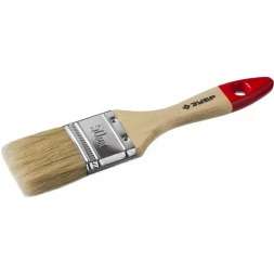 Кисть плоская  ЗУБР "УНИВЕРСАЛ-МАСТЕР", натуральная щетина, деревянная ручка, 50мм 4-01003-050