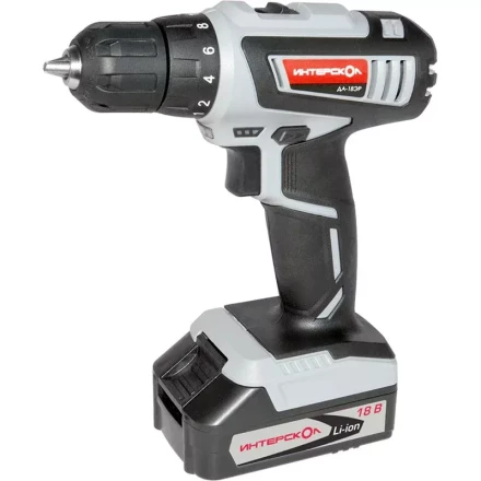 Дрель-шуруповерт ИНТЕРСКОЛ ДА-18ЭР аккумулятора х2 (1.5Ач) купить в Урае