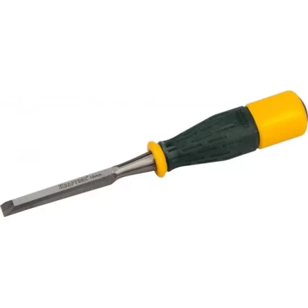 Стамеска KRAFTOOL &quot;EXPERT&quot; упрочненное полотно, ударочпрочная двухкомп ручка, стальной затыльник для ударных работ,10мм 1815-10_z01 купить в Урае