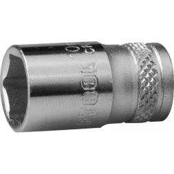 Торцовая головка KRAFTOOL "INDUSTRIE QUALITAT", Cr-V, FLANK, хромосатинированная, 1/4", 10 мм 27815-10_z01