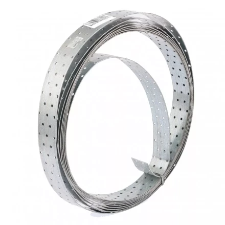 Лента перфорированная монтажная 2 мм LM 5см х10м отверстие 4,5–5мм цинк Россия Сибртех 46583 купить в Урае