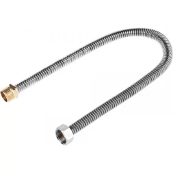 Подводка ЗУБР "ЭКСПЕРТ" сильфонная из нержавеющей стали, для воды, г/ш  (гайка-штуцер), 1/2", 0,5м 51011-G/S-050