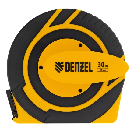 Рулетка геодезическая Denzel 30 м х 15 мм, закрытый корпус, фиберглассовая лента 31291 купить в Урае