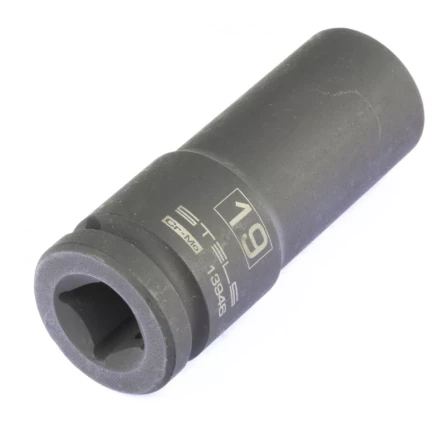 Головка ударная удлиненная шестигранная 19мм 1/2&quot; CrMo  Stels 13946 купить в Урае