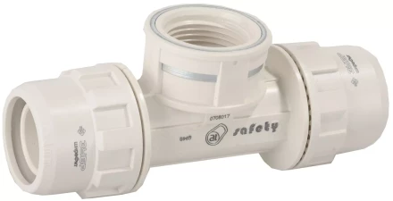 Тройник ЗУБР &quot;ШиреФит&quot; переходной &quot;штуцер с гайкой - внутренняя резьба - штуцер с гайкой&quot;, 26мм-3/4&quot;-26мм 51502-26-3/4-26 купить в Урае