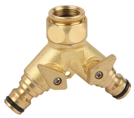 Распределитель двухканальный RACO &quot;Profi&quot; (резьба внешняя-наконечник) латунный, 1/2&quot; х 3/4&quot; 4246-55034B купить в Урае