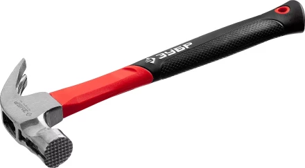 Молоток-гвоздодер ЗУБР &quot;МАСТЕР&quot;, боек c магнитом и фиберглассовой рукояткой, 450 г 20356-450 купить в Урае