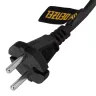 Шнур сетевой Denzel Energy Series, ПВС, 1,5 м, 2 x 1 мм, с неразборной вилкой, черный, 3 м, 37661 купить в Урае