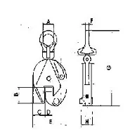 Захват для вертикального подъема листового металла универсальный DSQC-0.75 LB купить в Урае