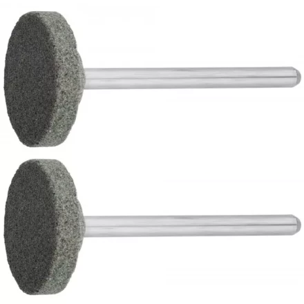 Круг ЗУБР абразивный шлифовальный из карбида кремния на шпильке, P 120, d 20x3,2мм, L 45мм, 2шт 35916 купить в Урае