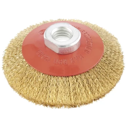 Щетка для УШМ, 115 мм, М14, "тарелка", витая проволока  MATRIX 74612 купить в Урае