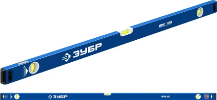 ЗУБР ПРО, 1500 мм, уровень с усиленным профилем, Профессионал (34590-150) купить в Урае