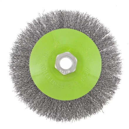 Щетка для УШМ 125 мм М14 &quot;тарелка&quot; витая проволока СИБРТЕХ 746167 купить в Урае