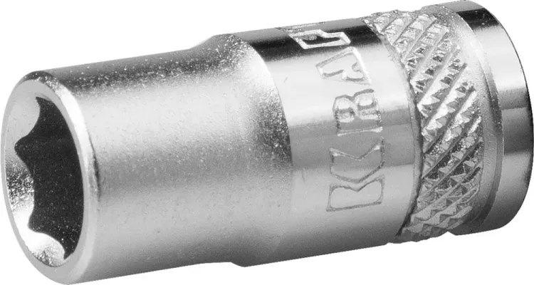 Торцовая головка KRAFTOOL "INDUSTRIE QUALITAT", Cr-V, FLANK, хромосатинированная, 1/4", 6 мм 27815-06_z01 купить в Урае