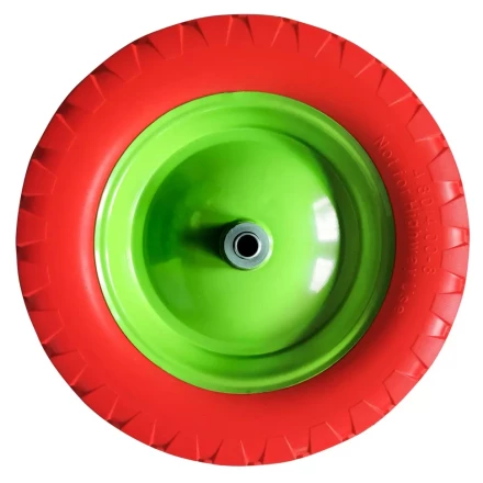 Колесо полиуретановое Сибртех 4.80/4-8, длина оси 90 мм, подшипник 12 мм 689785 купить в Урае