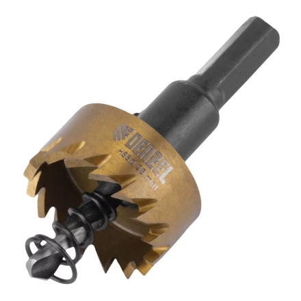 Коронка по металлу HSS, 28 мм, нитридтитановое покрытие Denzel 724106 купить в Урае