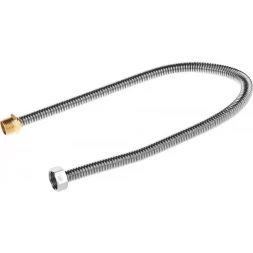 Подводка ЗУБР "ЭКСПЕРТ" сильфонная из нержавеющей стали, для воды, г/ш  (гайка-штуцер), 1/2", 0,6м 51011-G/S-060