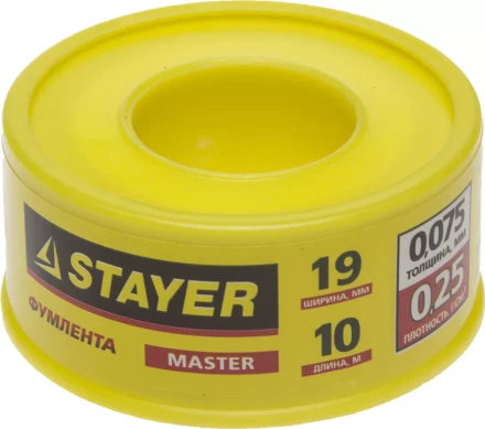 Фумлента STAYER &quot;MASTER&quot;, плотность 0,25 г/см3, 0,075ммх19ммх10м 12360-19-025 купить в Урае