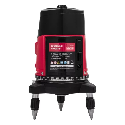 Лазерный уровень MTX CRX-30R, 30 м, красный луч, батарейки, резьба 5/8&quot; 35030 купить в Урае