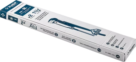 Ключ трубный рычажный ЗУБР &quot;ПРОФЕССИОНАЛ&quot;, прямые губки, цельнокованый, Сr-V, № 2,  1,5&quot; 27335-2_z01 купить в Урае