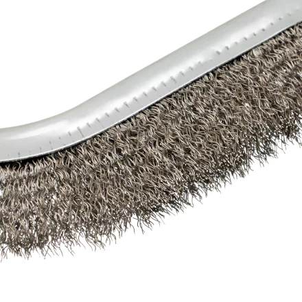 Щетка металлическая с пластмассовой ручкой, нержавеющая проволока Denzel 748287 купить в Урае