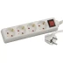 Удлинитель СВЕТОЗАР электрический с заземлением, выключателем, с защитными шторками, евро, 4 гнезда,2м SV-55045-2 купить в Урае