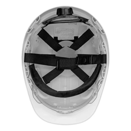 Каска защитная ударопр. Denzel «Форвард» (К-05),ABS/PC,комплект со встроен.очк.ОЧК-05 Форвард,белая 89205 купить в Урае