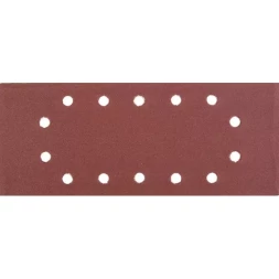 Лист шлифовальный универсальный STAYER "MASTER" на зажимах, 14 отверстий по периметру, для ПШМ, Р320, 115х280мм, 5шт 35469-320