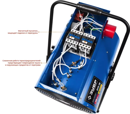 Пушка тепловая круглый корпус ЗТП-15 серия ПРОФЕССИОНАЛ купить в Урае