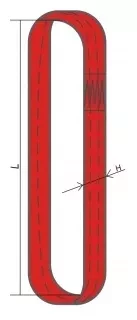 Строп текстильный кольцевой СТК 2 т L=5 м SF6 50 мм купить в Урае