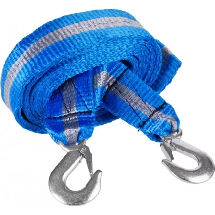 Трос буксировочный ЗУБР &quot;ЭКСПЕРТ&quot;, 2 крюка, сумка, 5м, 3,5т 61215-3.5 купить в Урае