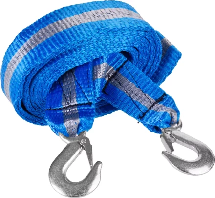 Трос буксировочный ЗУБР &quot;ЭКСПЕРТ&quot;, 2 крюка, сумка, 5м, 3,5т 61215-3.5 купить в Урае