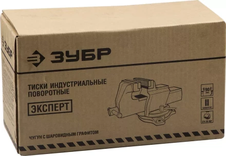 Тиски ЗУБР &quot;ЭКСПЕРТ&quot; индустриальные поворотные, 200мм 32703-200 купить в Урае
