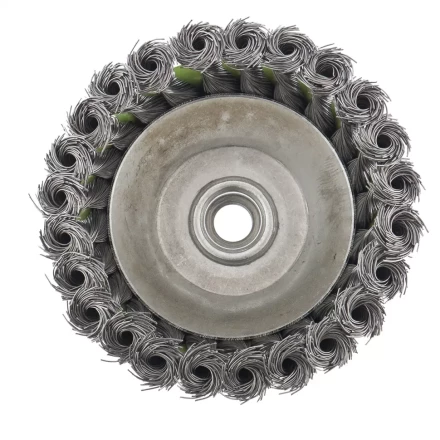 Щетка для УШМ 75 мм М14 &quot;чашка&quot; крученая металлическая проволока СИБРТЕХ 746247 купить в Урае