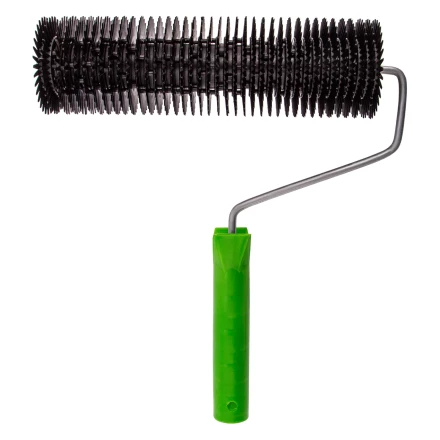 Валик игольчатый для наливных полов с ручкой, острая игла, 240 мм Сибртех 81110 купить в Урае