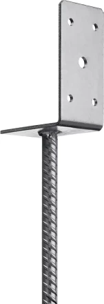 ЗУБР ОС-L, 91 x 120 x 60 мм, L-образное основание столба (310296-090) купить в Урае