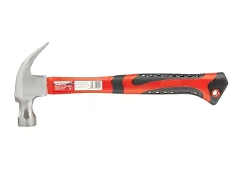 Молоток-гвоздодер мини боек с магнитом фибергласовая двухкомпонентная рукоятка 250г Matrix 10443 купить в Урае