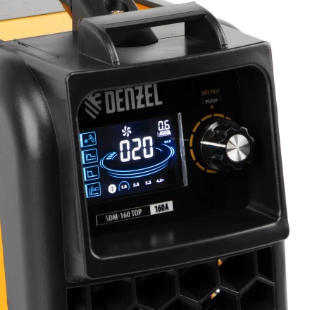 Аппарат инвертор. дуговой сварки SDM-160 Top, 160 А, ПВ 80%// Denzel 94354 купить в Урае