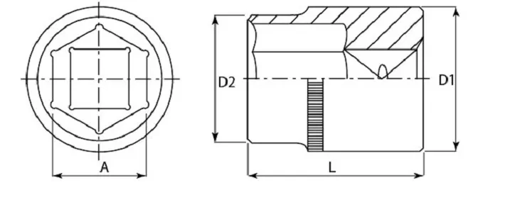 Головка торцевая 3/8"DR 24 мм  S04H3124 Jonnesway 48024 купить в Урае