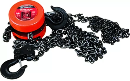 Таль цепная 3 т h  подъема 3 м расстояние между крюками 470 мм  MATRIX 519395 купить в Урае