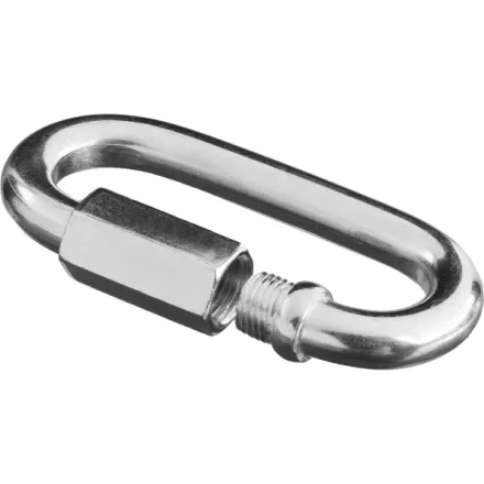 Карабин ЗУБР &quot;МАСТЕР&quot; винтовой с муфтой, оцинкованный, 10мм, 10 шт 4-304535-10 купить в Урае