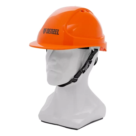Каска защитная ударопрочная Denzel 89206, ABS/PC, плавная регулировка, модель «Форвард» (К-05),оранж. купить в Урае